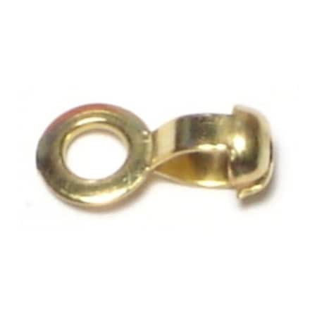 Midwest Fastener #6 x 1/8" Brass Ball Chain Eye Connectors 25PK 64632